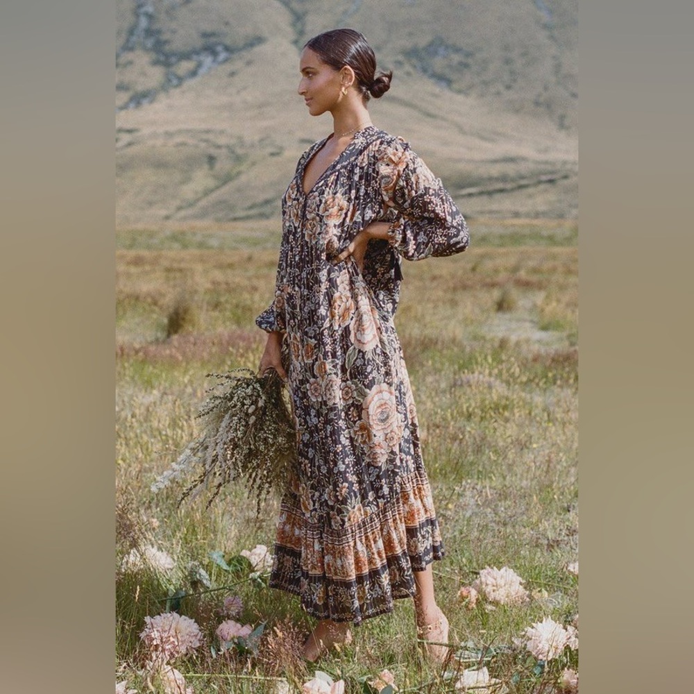 Spell Designs Spell Gypsy Mystic Gown Dress in Nightfall - S